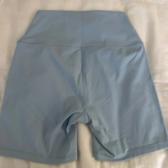 Set Active Womens Light Blue Biker Shorts - Picture 2 of 6